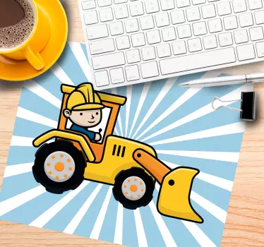 Eredeti egérpad építőipari jármű grafikával - TenStickers