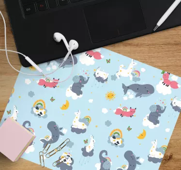 Eredeti egérpad játékos állatmintával - TenStickers