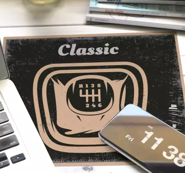 Eredeti egérpad klasszikus sebességváltóval - TenStickers