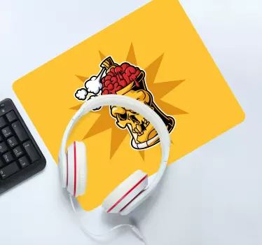 Eredeti egérpad koponya agymenő ital - TenStickers
