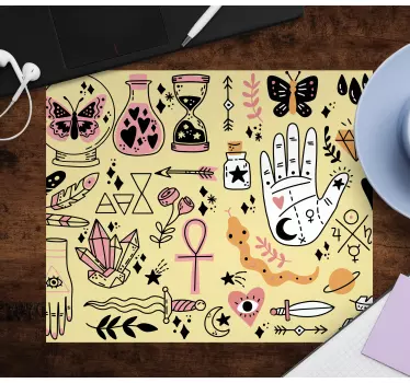 Eredeti egérpad misztikus szimbólumok gyűjteménye - TenStickers