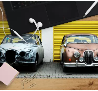Eredeti egérpad vintage autó pár - TenStickers