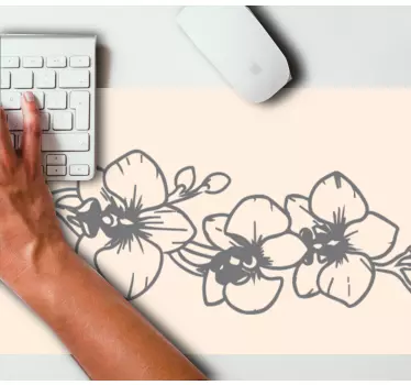 Eredeti egérpad virágzó orchidea mintákkal - TenStickers