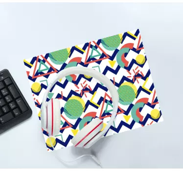 Erős színek geometriai festés eredeti egérpad - TenStickers