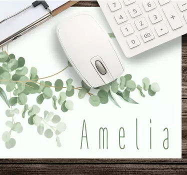 Eukaliptuszlevél egyedi mouse pad - TenStickers
