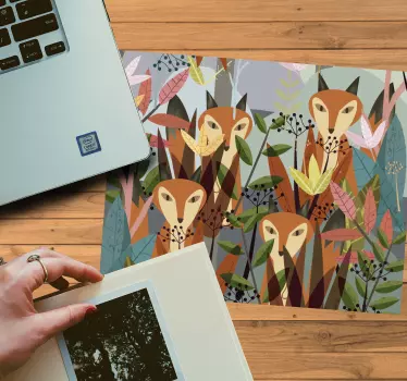 Fantasztikus róka hármas mouse pad eredeti - TenStickers