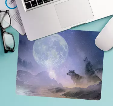 Farkasok Üvöltése hold mouse pad eredeti - TenStickers