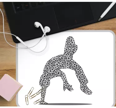 Fekete geometrikus mintás eredeti egérpad - TenStickers