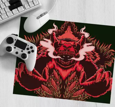 Félelmetes szörnyek látványa - mouse pad szerencsejáték - TenStickers