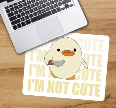 Fenyegető kiskacsa eredeti egérpad - TenStickers