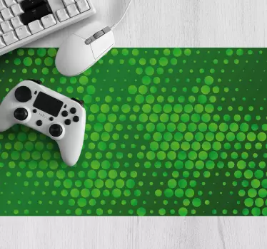 Fényes zöld pöttyök mouse pad minták - TenStickers