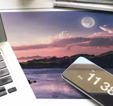 Festői folyó szürkület egérpad eredeti - TenStickers