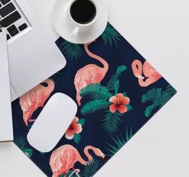 Flamingókkal ellátott egérpad mintákkal - TenStickers