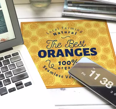 Friss organikus citrus - egérpad kiegészítők - TenStickers