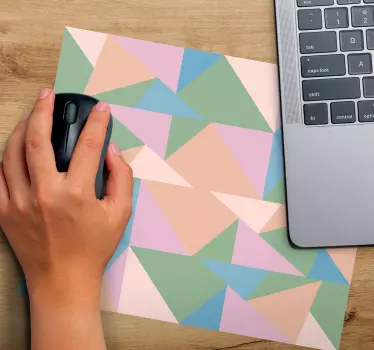 Geometriai színes patchwork mouse pad minták - TenStickers