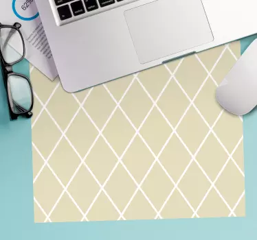 Geometrikus fehér vonalak egérpad minták - TenStickers