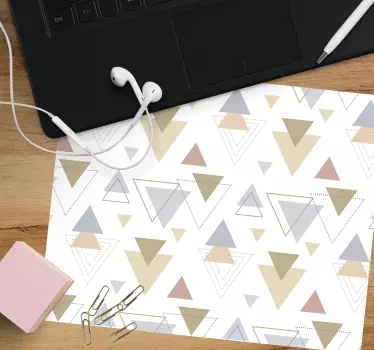 Geometrikus háromszög konfigurációs egérpad minták - TenStickers