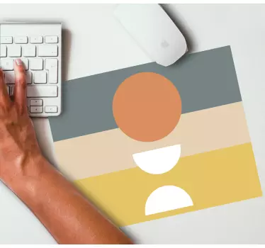 Geometrikus köralakú elemenk - mouse pad minták - TenStickers