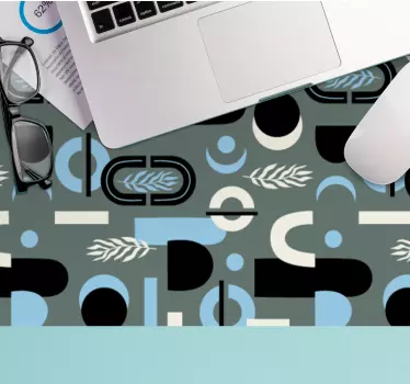 Geometrikus levél koncepció egérpad minták - TenStickers