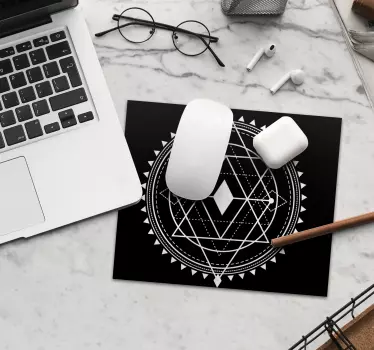 Geometrikus mandala minták egérpadhoz - TenStickers
