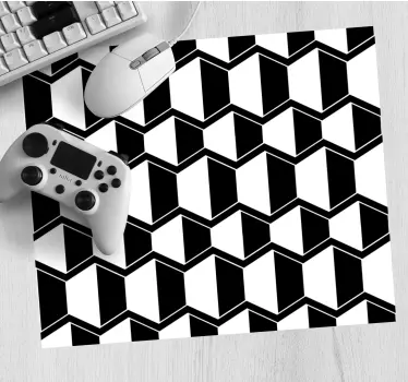 Geometrikus monokróm formák egérpad minták - TenStickers