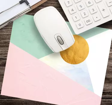 Geometrikus színblokk egérpad minták - TenStickers
