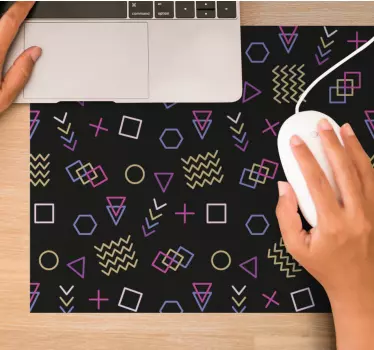 Geometrikus színes formák egérpad minták - TenStickers