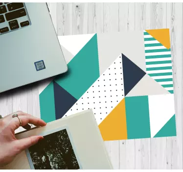 Geometrikus színjáték egérpad minták - TenStickers
