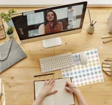 Geometrikus színű pontok mouse pad minták - TenStickers