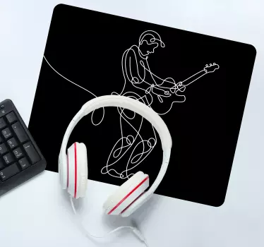 Gitár elegáns minimalista több egérpad - TenStickers