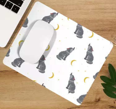 Harsogó farkasok mintás eredeti egérpad - TenStickers