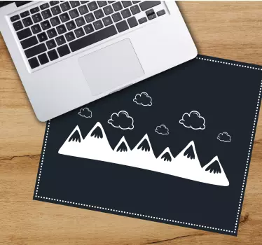 Hegyek és felhők mintás egérpad - TenStickers