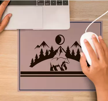 Hegyi táj jelenet eredeti mouse pad - TenStickers