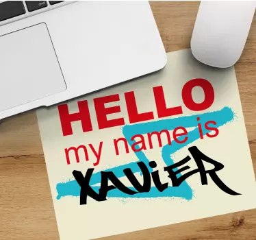 Helló név bemutató egérpad névvel - TenStickers