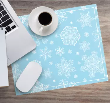 Hópehely mintás egérpad karácsony - TenStickers