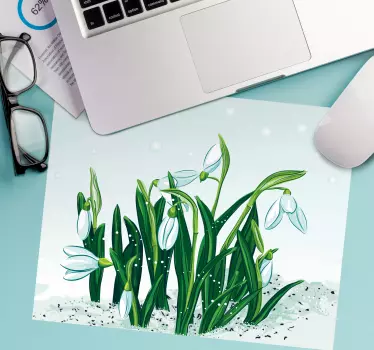 Hóvirágok nyílásban - eredeti egérpad - TenStickers
