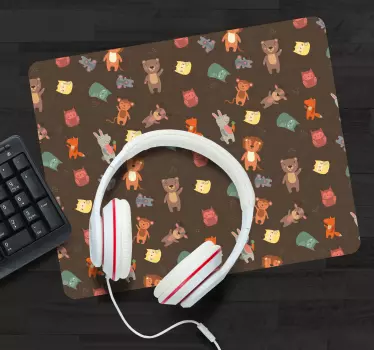Játékos Állatmintás - mouse pad eredeti - TenStickers