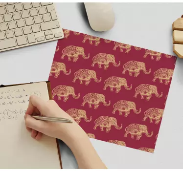 Játékos elefánt minta egérpad minták - TenStickers