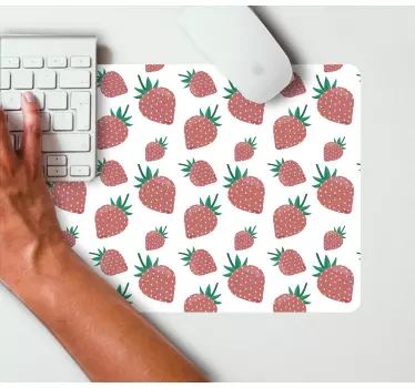 Játékos eper minta egérpad minták - TenStickers