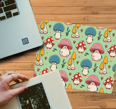 Játékos gomba karakterek mouse pad minták - TenStickers