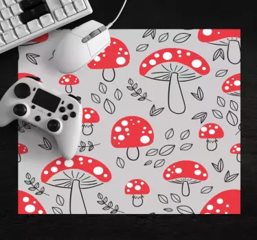 Játékos gomba minta egérpad minták - TenStickers