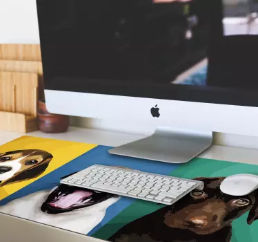 Játékos kutyák háromasa - mouse pad eredeti - TenStickers