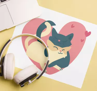 Játékos macska Ölelés mouse pad eredeti - TenStickers