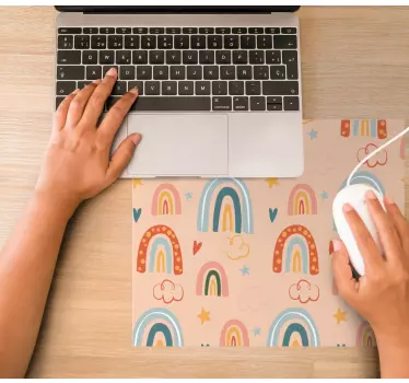 Játékos szivárvány minták egérpadokhoz - TenStickers