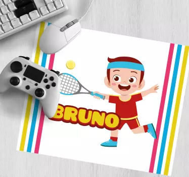 Játékos tenisz karakter egérpad - TenStickers