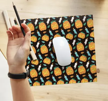 Játékos tök minta egérpad karácsony - TenStickers