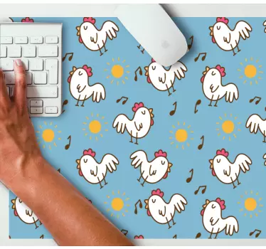 Játékos tyúkok minták egérpadokhoz - TenStickers