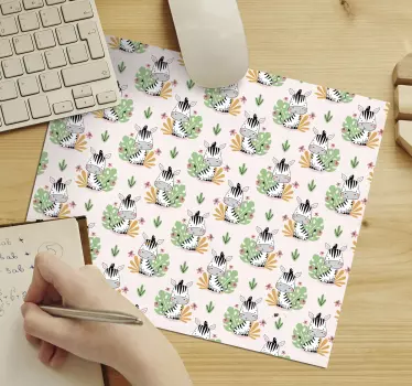 Játékos zebra minta egérpadokhoz - TenStickers