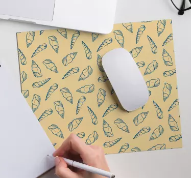 Kagyló csempe kagyló egér szőnyeg - TenStickers