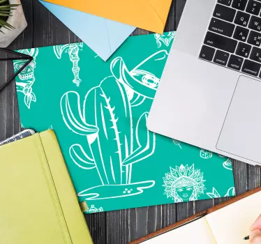 Kaktusz sapka mintás egérpad eredeti - TenStickers
